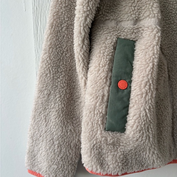 LL Bean Sherpa Fleece Pullover Jacket  in Soapstone  Size Small - Picture 4 of 7